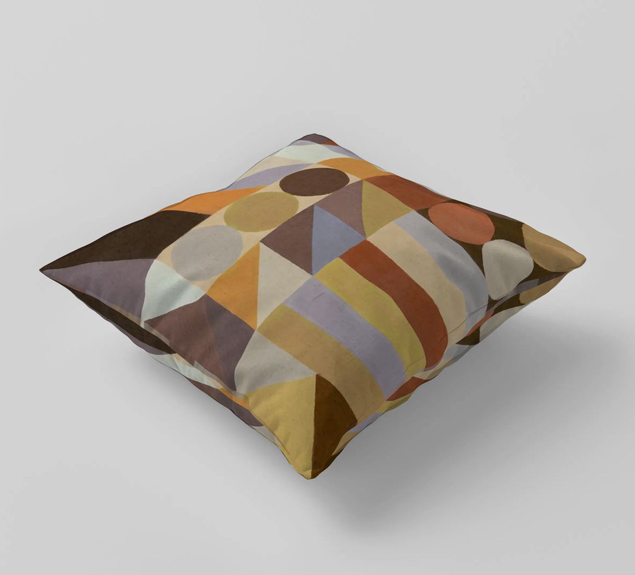 Forme geometriche e colori #1 cuscino da Alisa Galitsyna