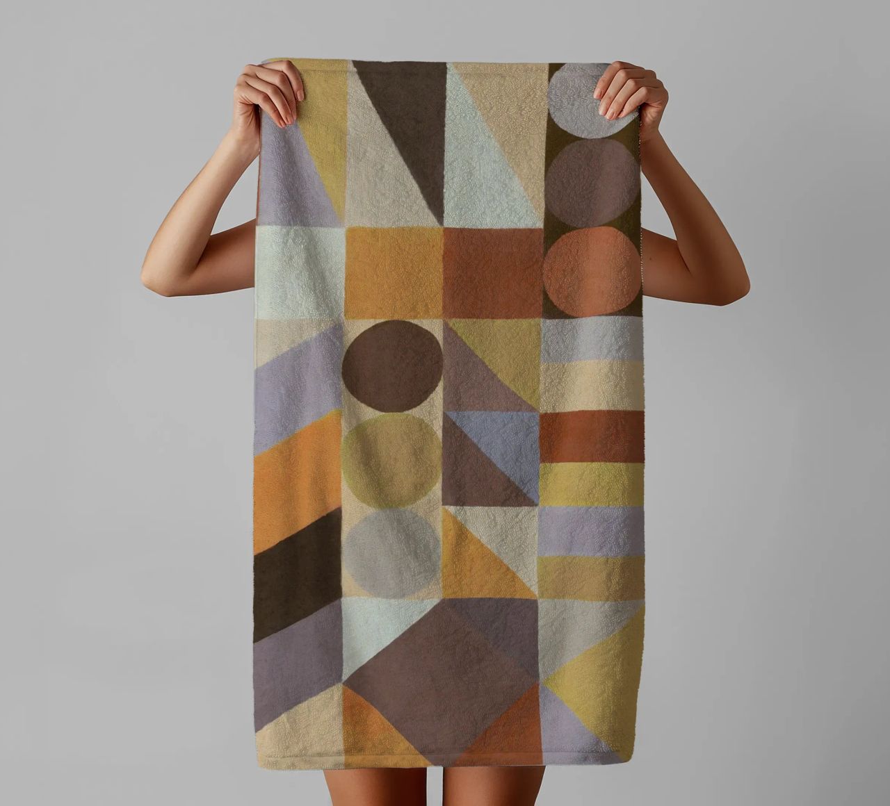 Geometric Shapes & Colors #1 towel by Alisa Galitsyna