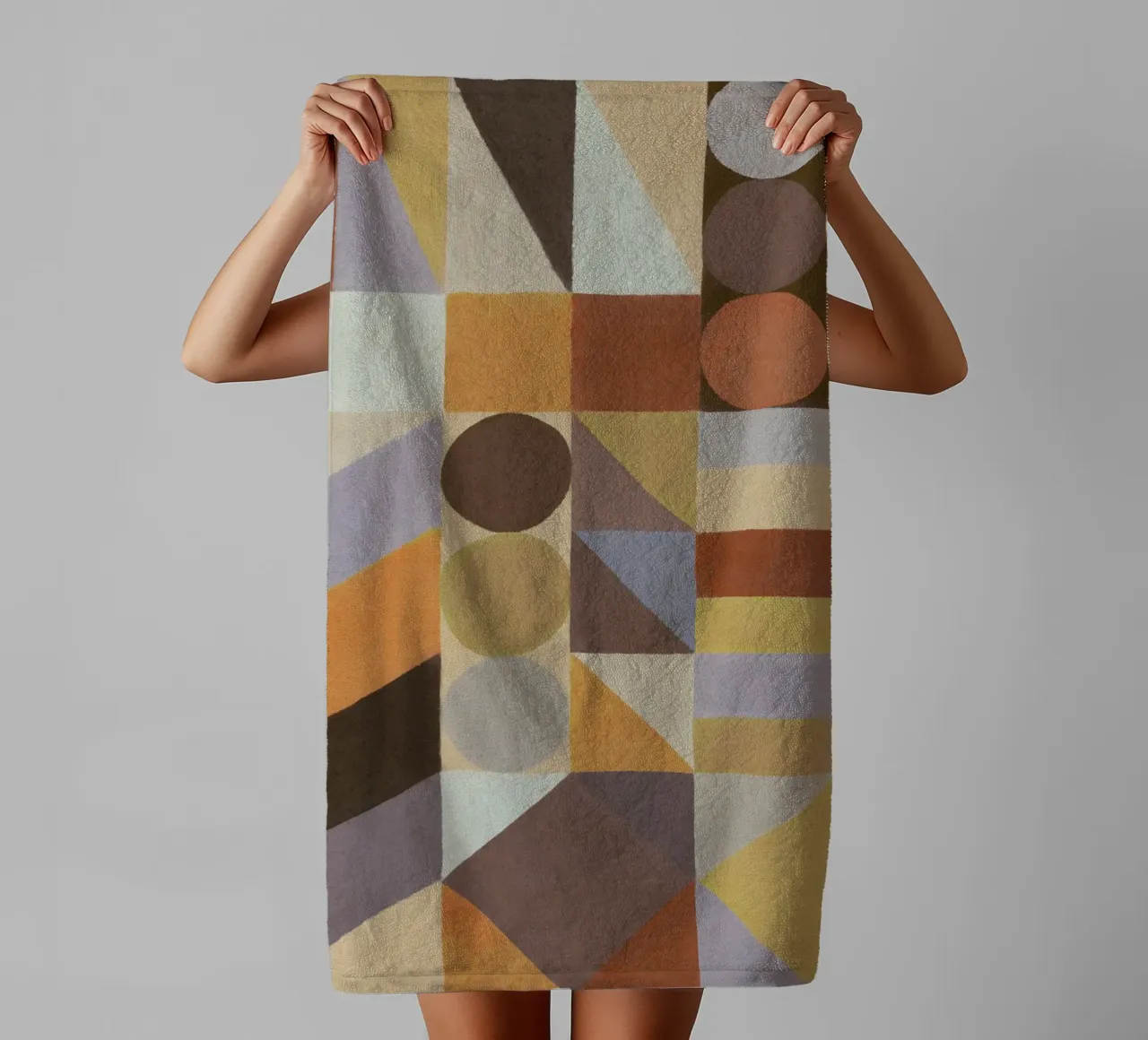 Geometric Shapes & Colors #1 towel by Alisa Galitsyna