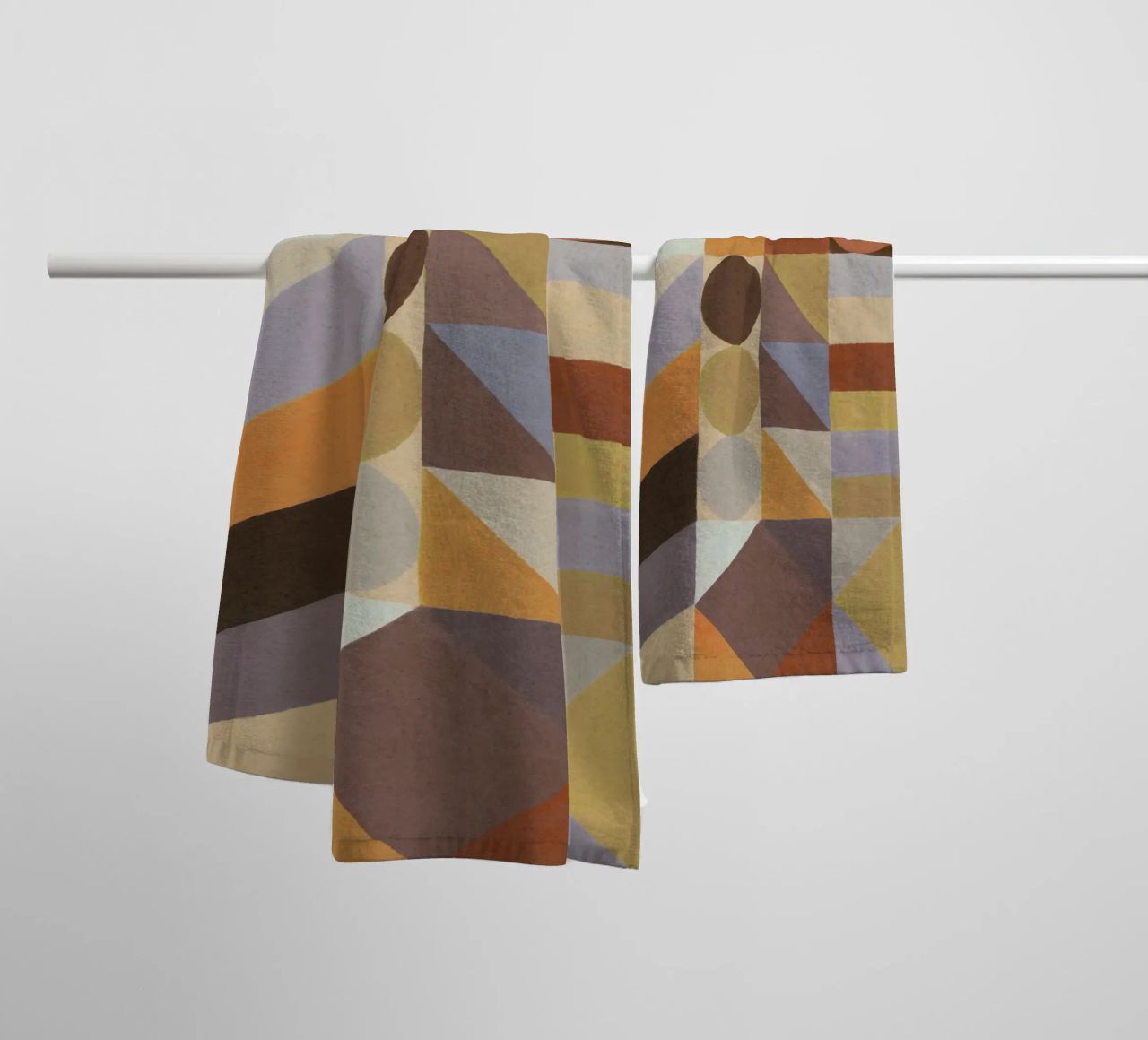 Geometric Shapes & Colors #1 towel by Alisa Galitsyna