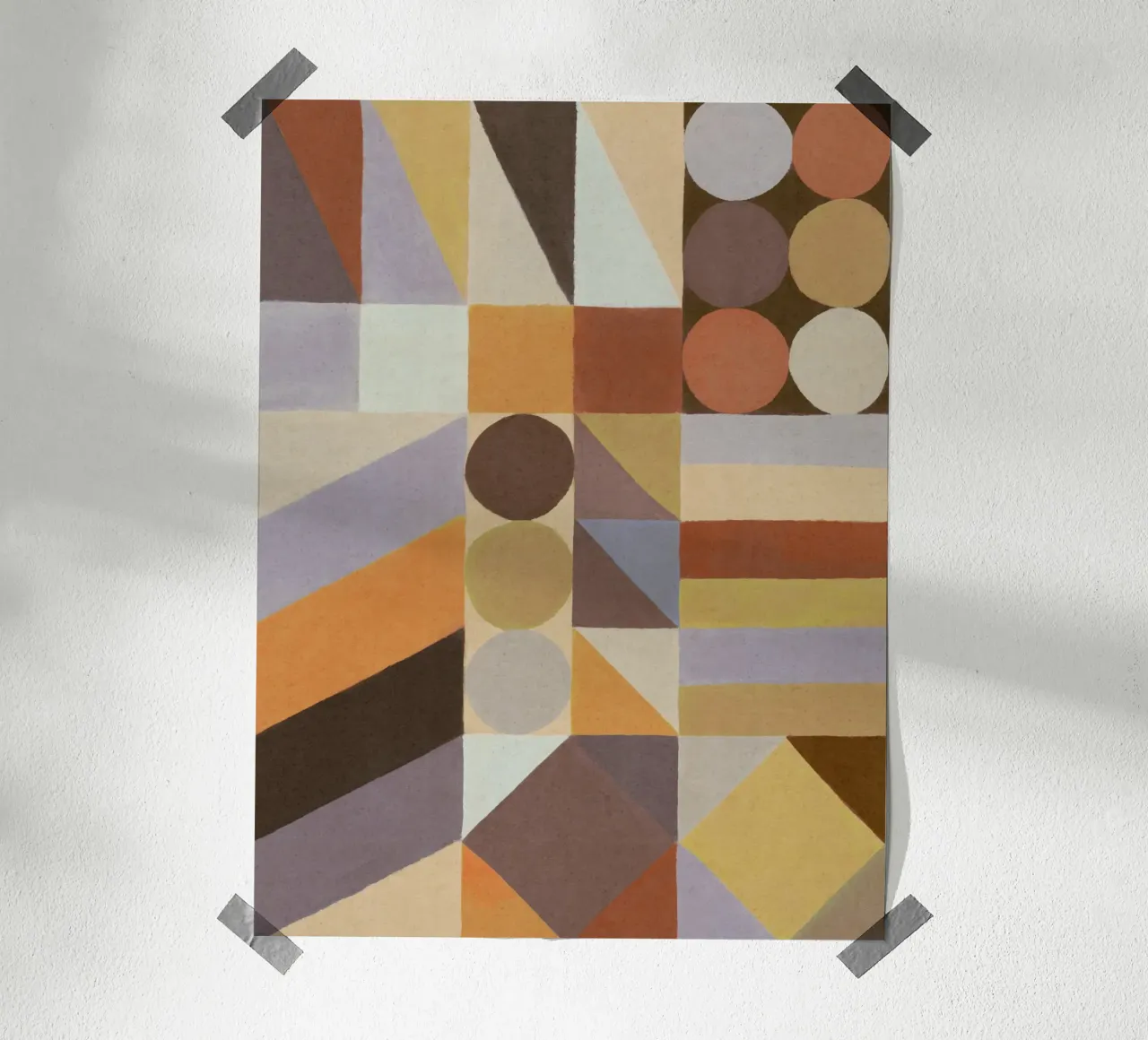 Forme geometriche e colori #1 poster da Alisa Galitsyna