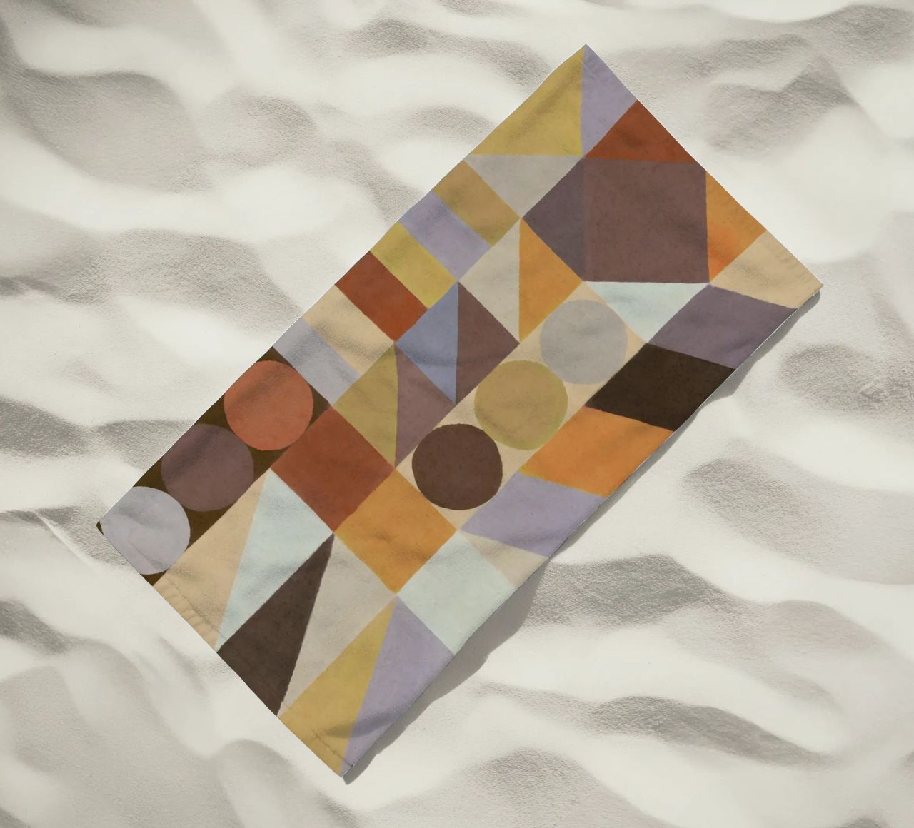 Forme geometriche e colori #1 telo mare da Alisa Galitsyna