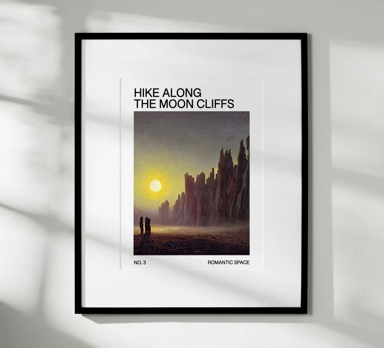 Sci-Fi Poster: Hike along the moon – Romantic Space No. 3 poster da Spunk