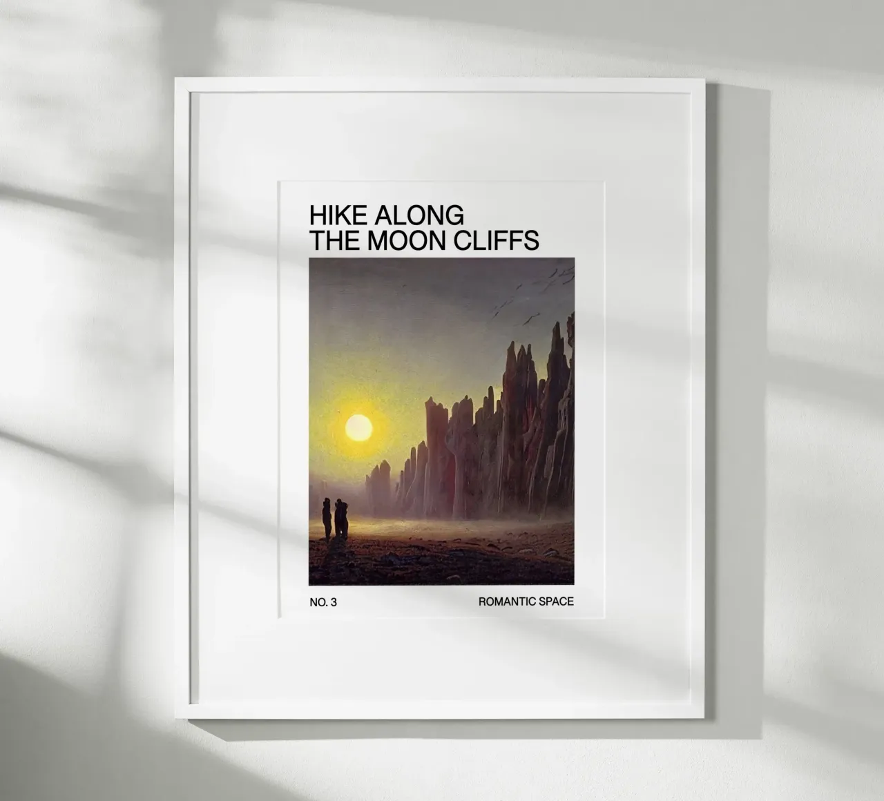Sci-Fi Poster: Hike along the moon – Romantic Space No. 3 poster da Spunk
