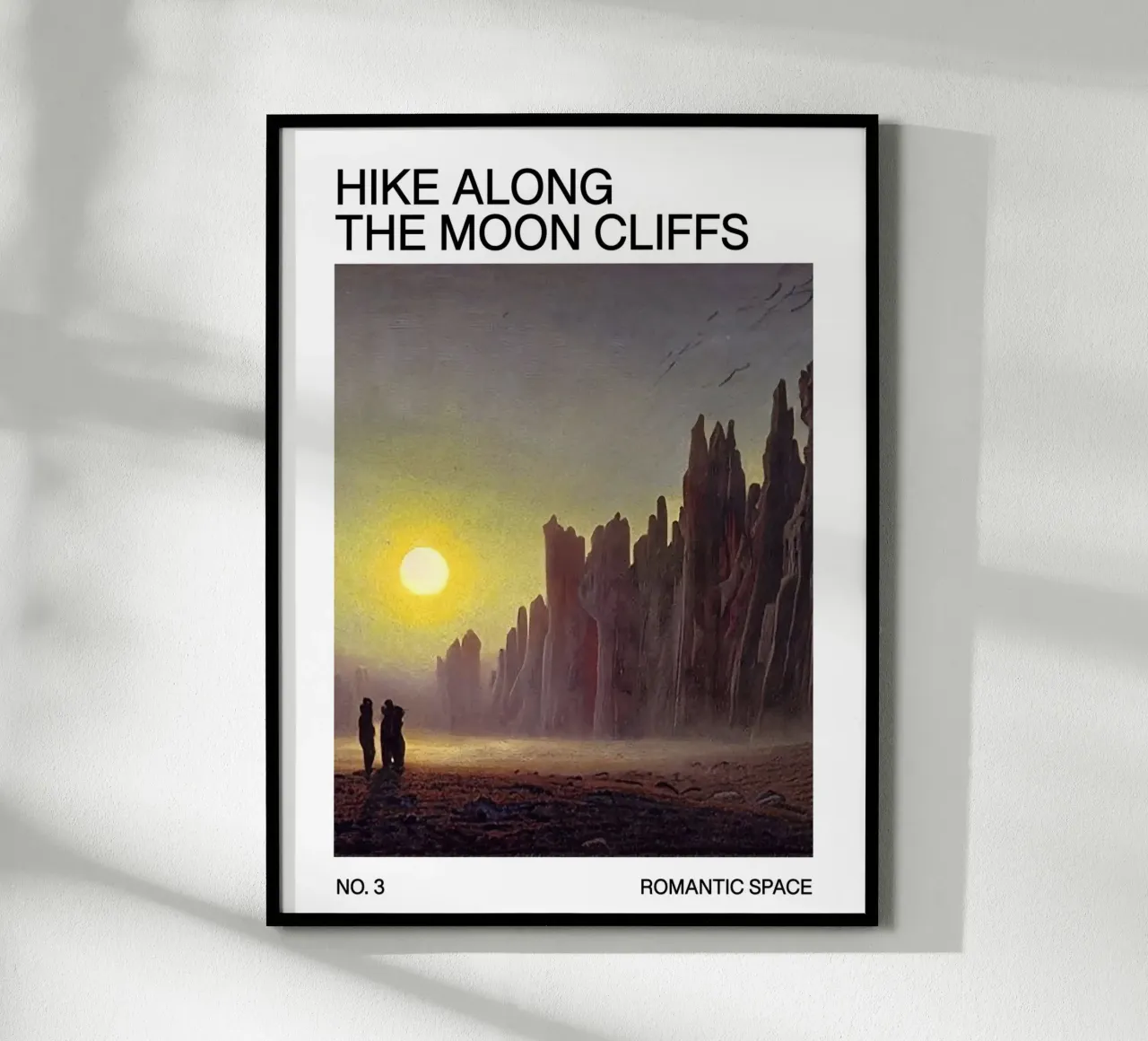 Sci-Fi Poster: Hike along the moon – Romantic Space No. 3 poster da Spunk