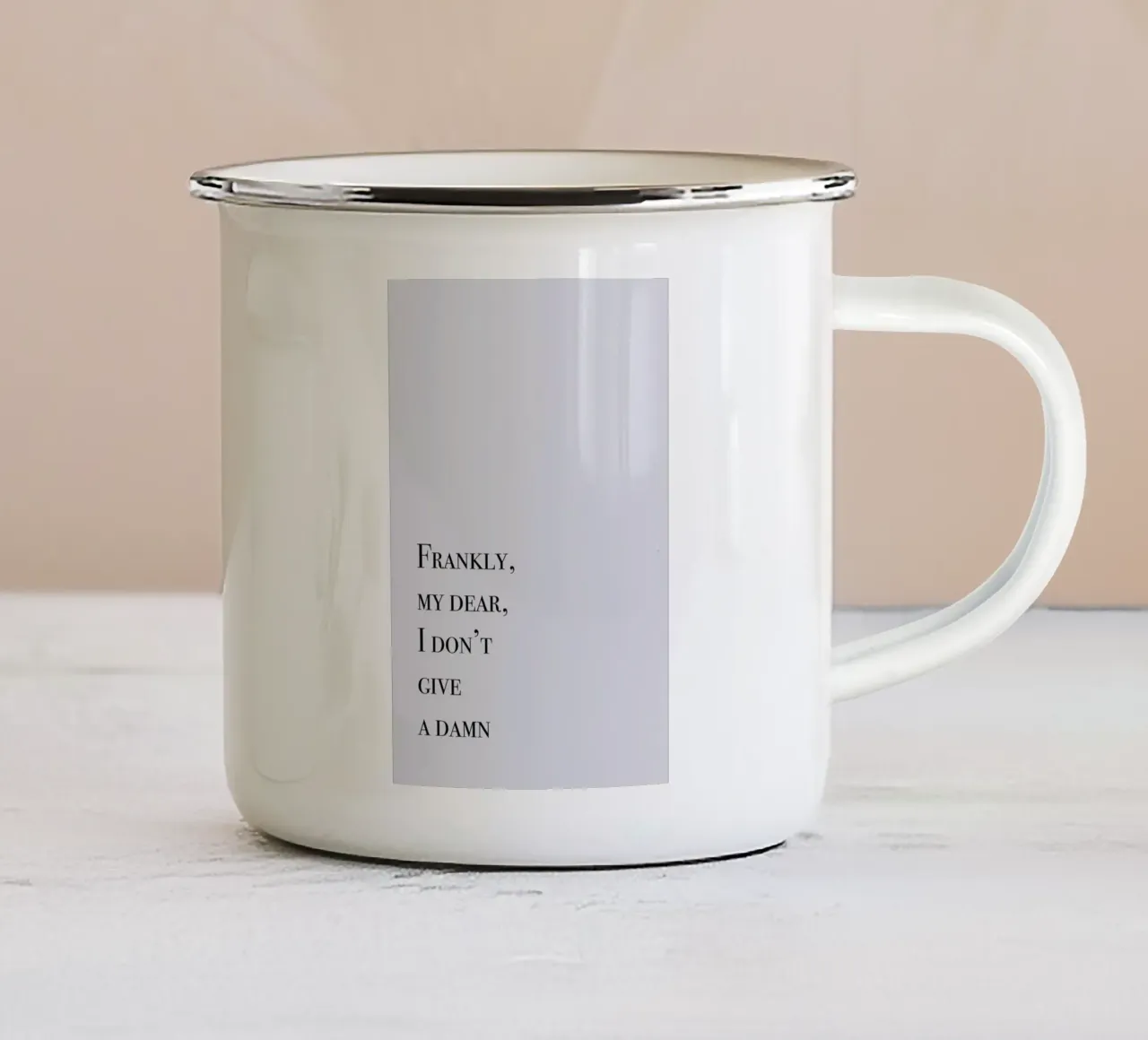 Frankly My Dear tazza in smalto da Studio One