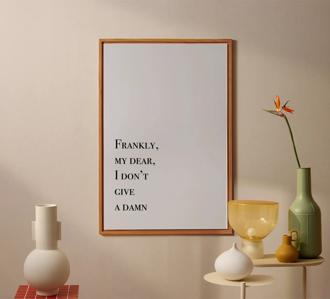 Frankly My Dear Alu-Dibond von Studio One