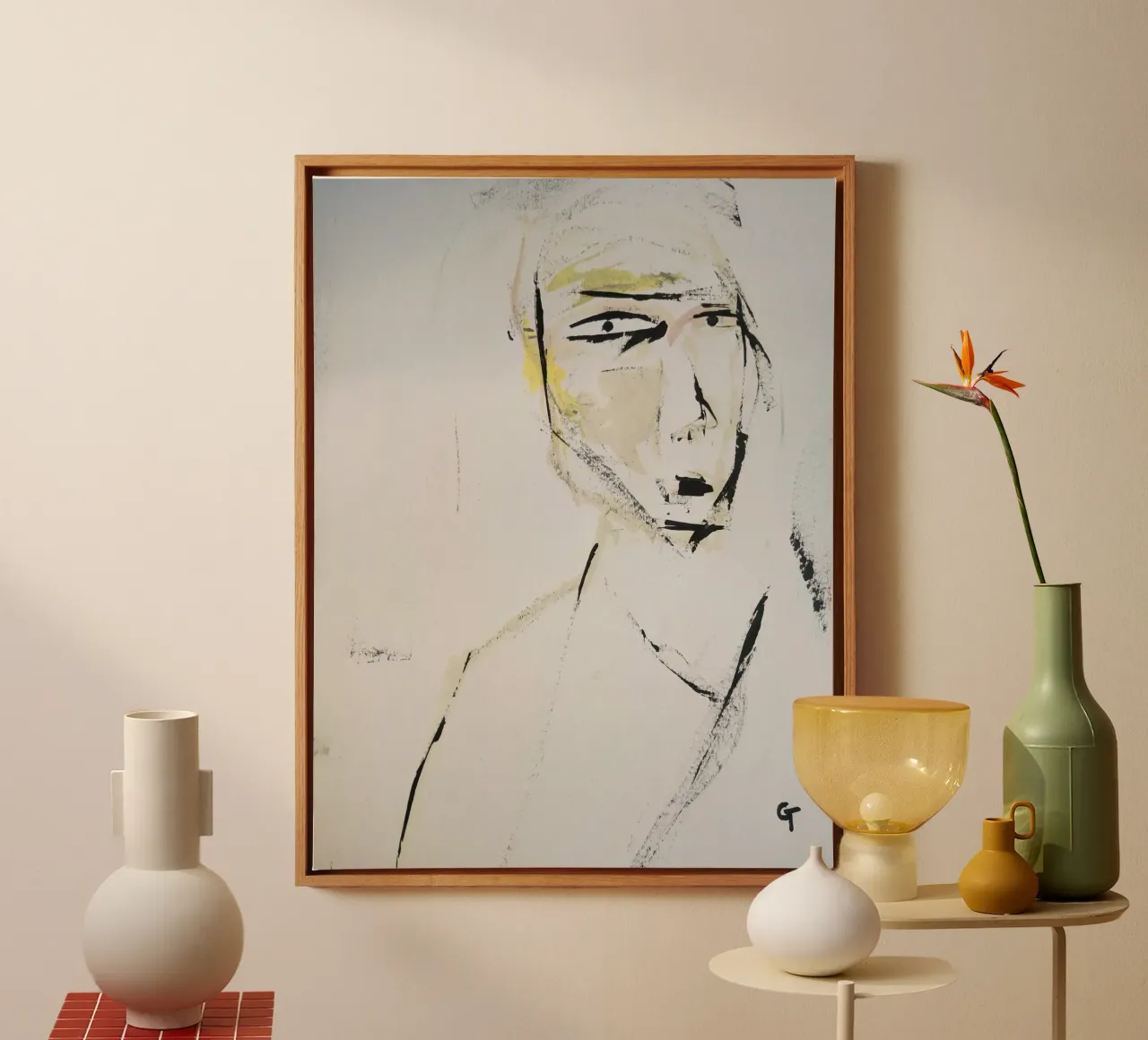 I kept on wating for you toile avec Caisse américaine de gtobonart