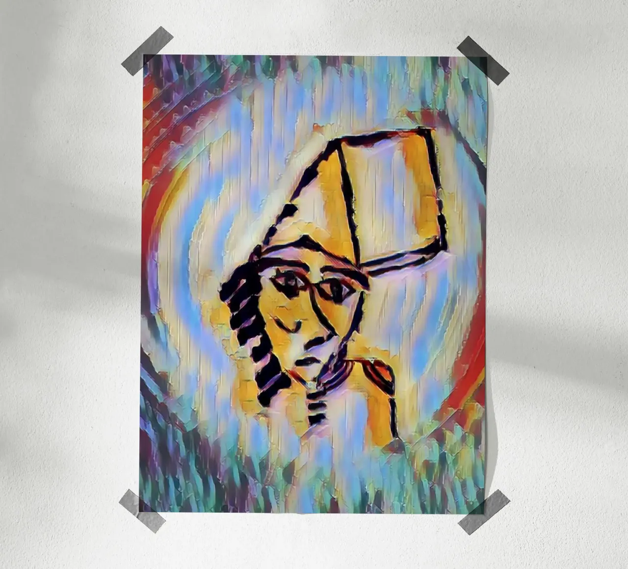 Jonny the entertainer poster con telaio in plastica da gtobonart