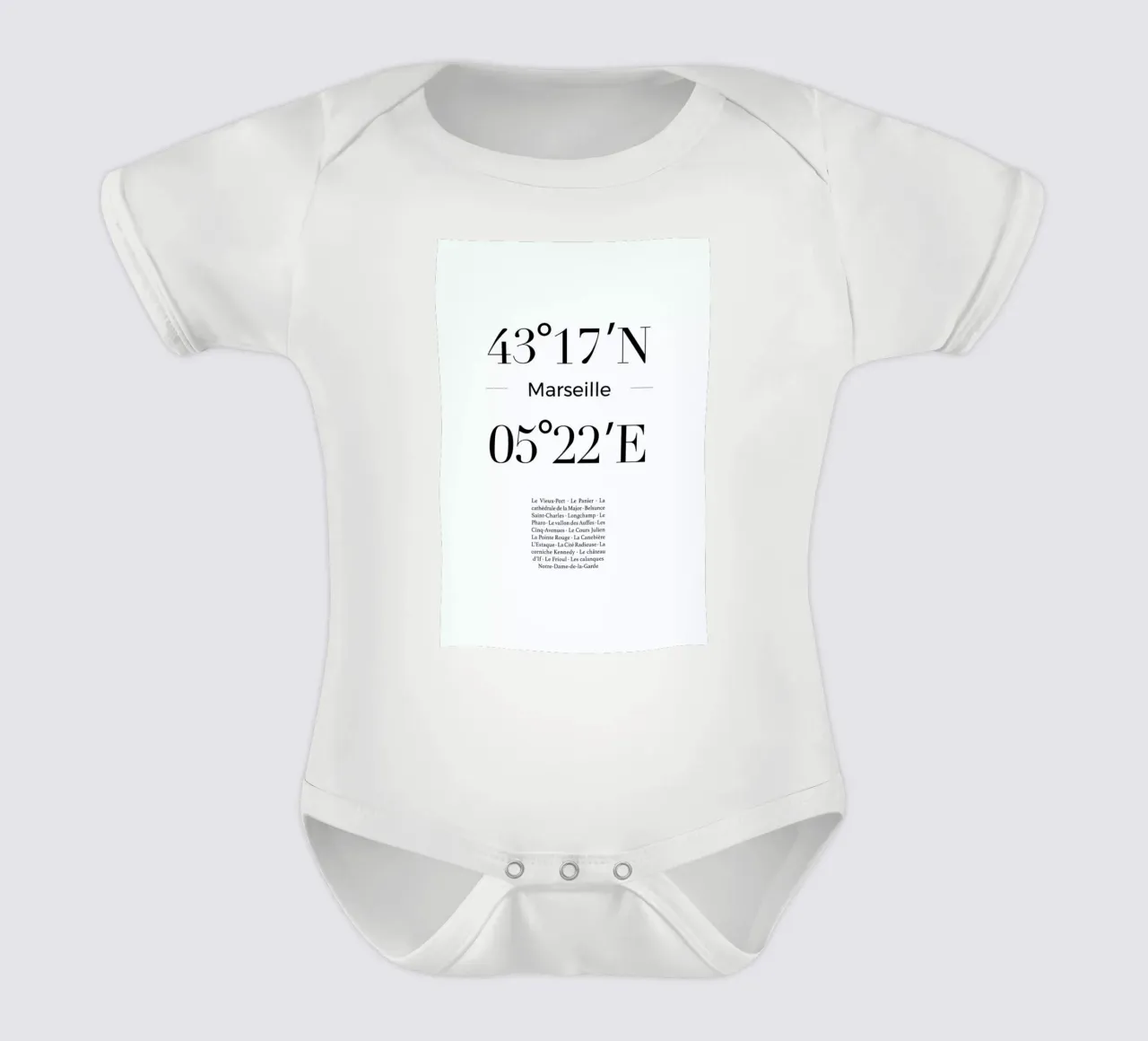Marseille body bébé de Studio One