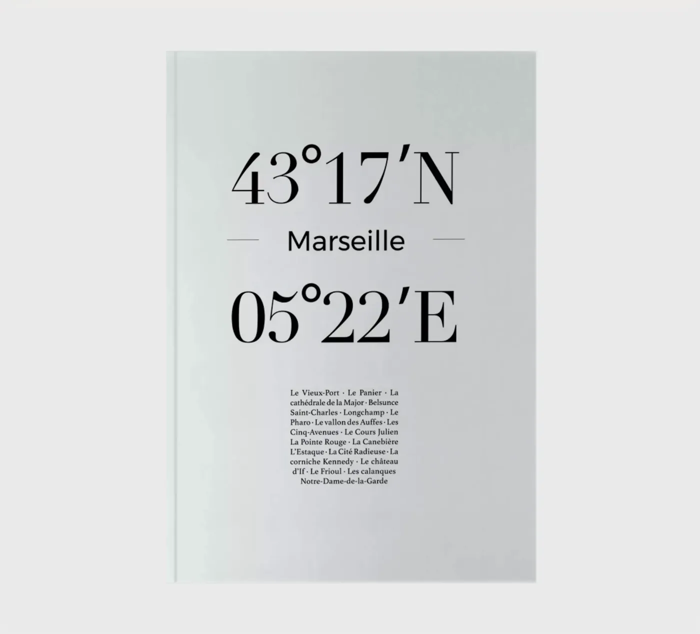 Marseille notebook by Studio One