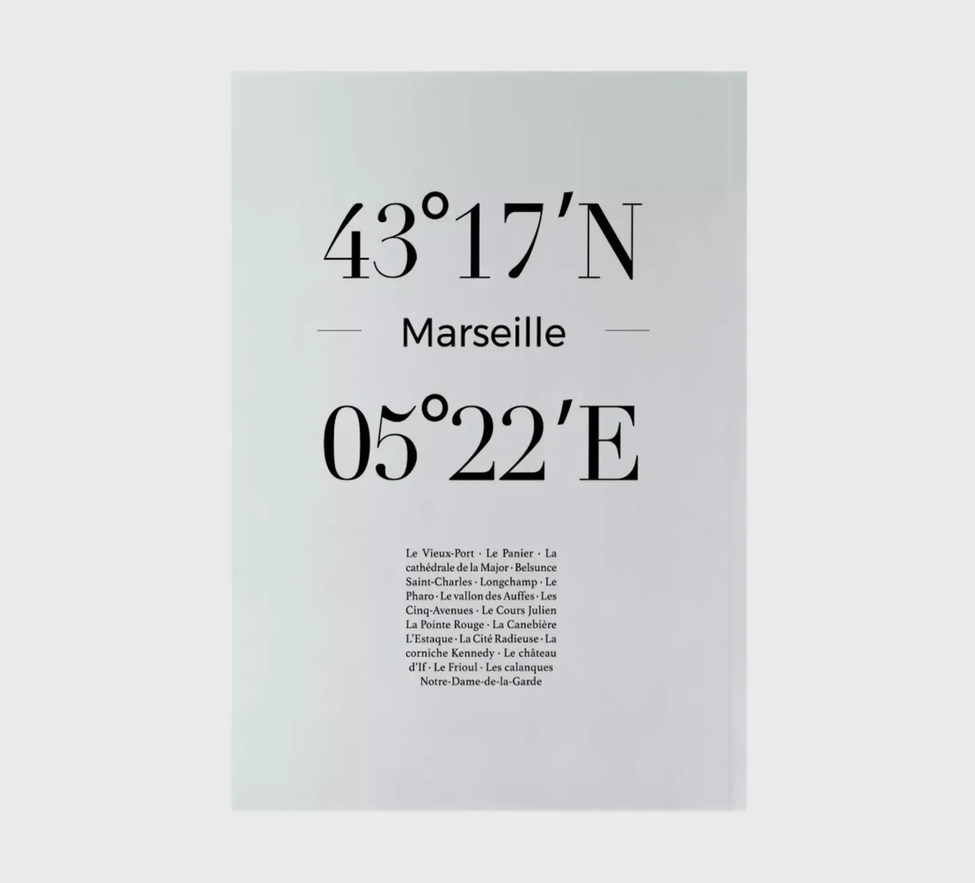 Marseille notebook by Studio One