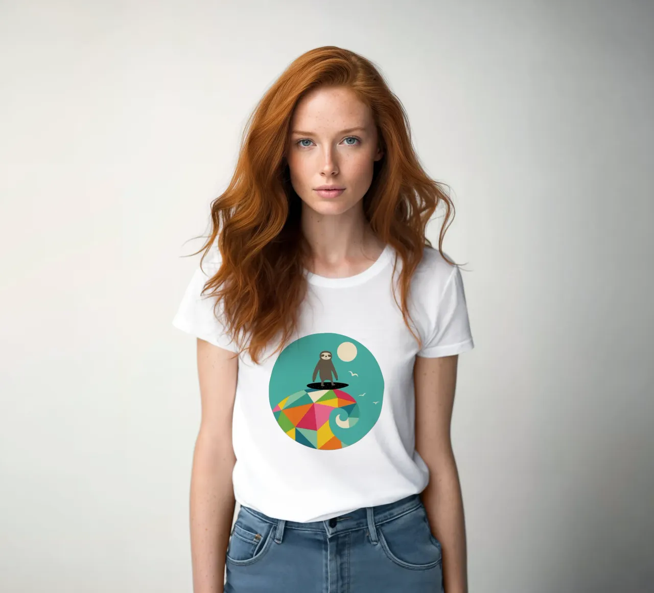 Navigare in alto t-shirt da donna da Andy Westface