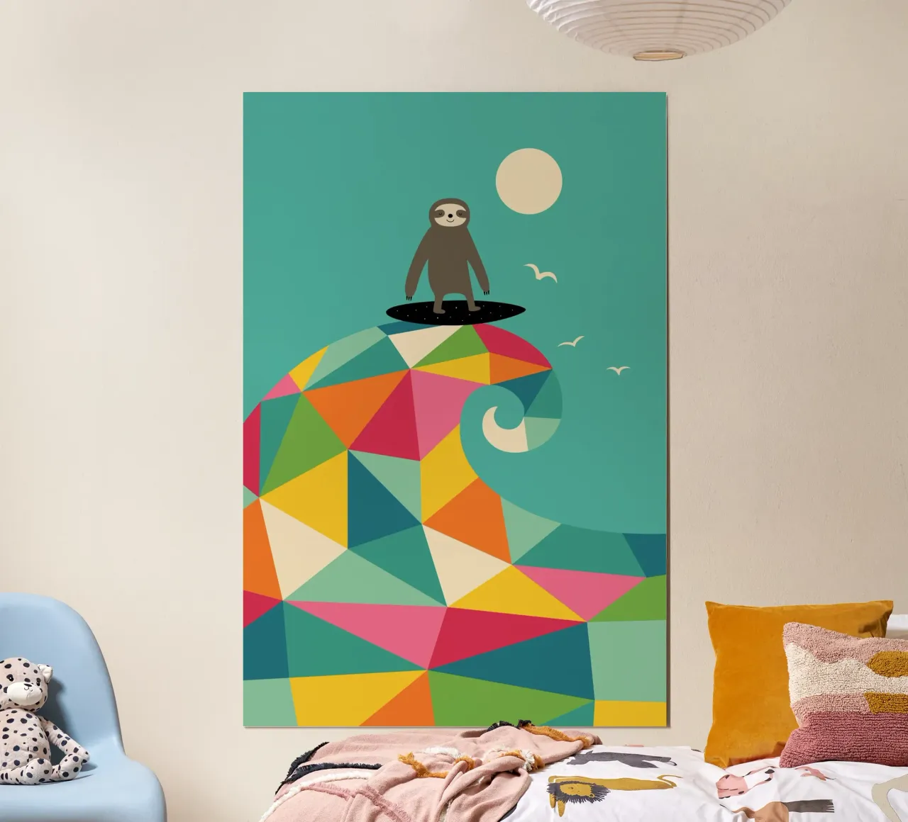 Surf Up Poster mit Kunststoffrahmen von Andy Westface