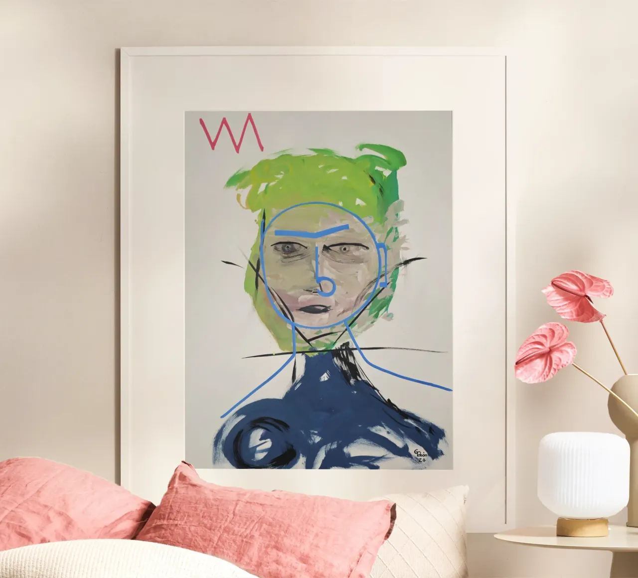 Inner personality poster con telaio in plastica da gtobonart