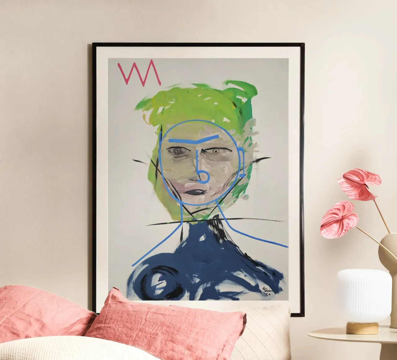 Inner personality poster con telaio in plastica da gtobonart
