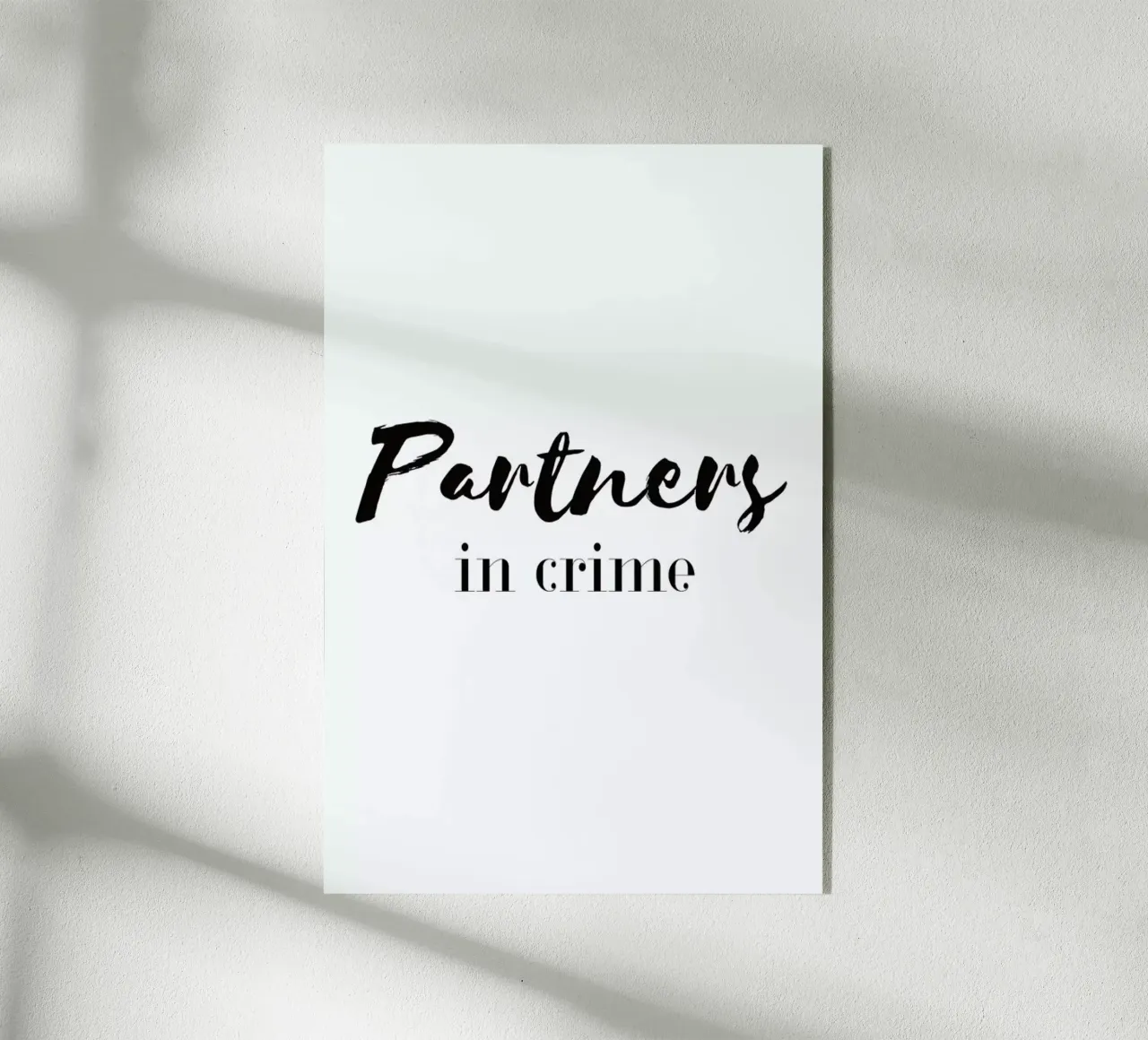 Partners Acryl-Glas von Sabrina Ziegenhorn