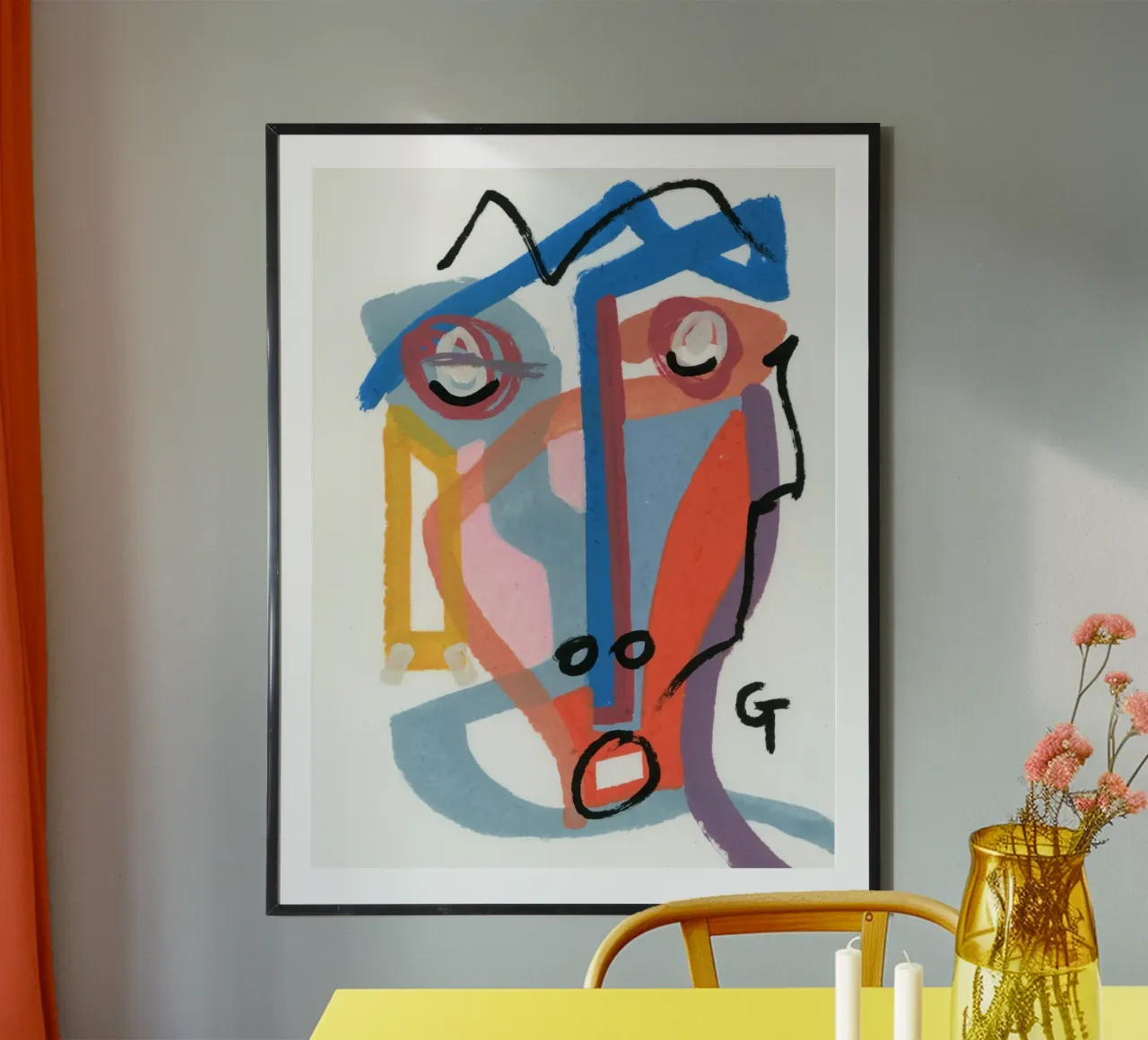 William poster avec cadre en bois de gtobonart