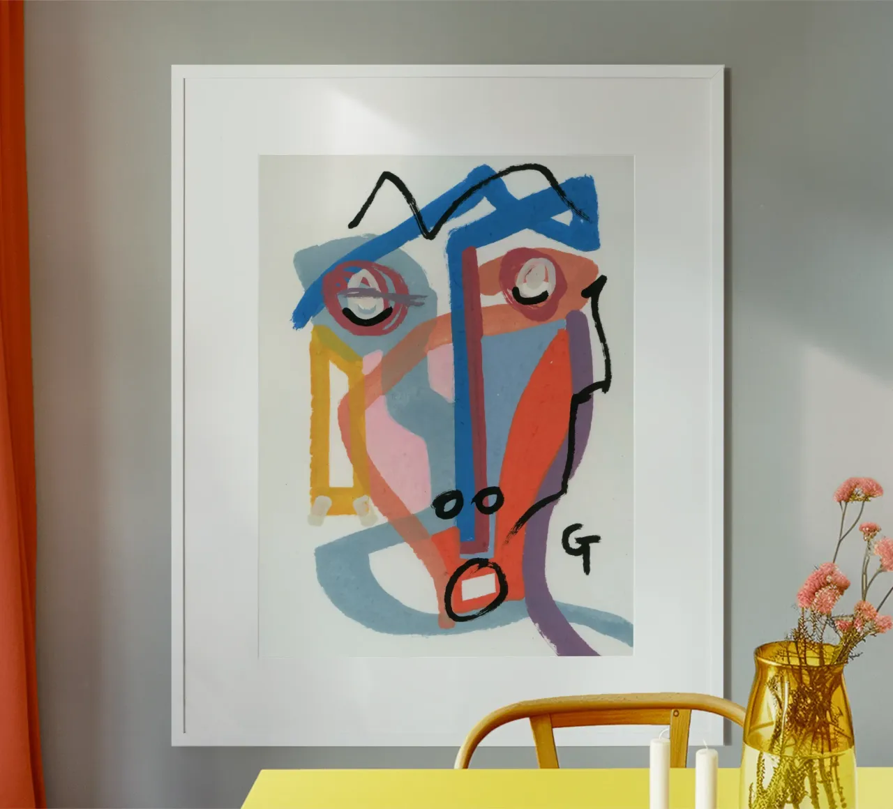 William poster avec cadre en bois de gtobonart
