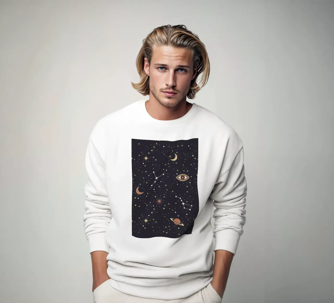 Mystical Galaxy felpa da cafelab