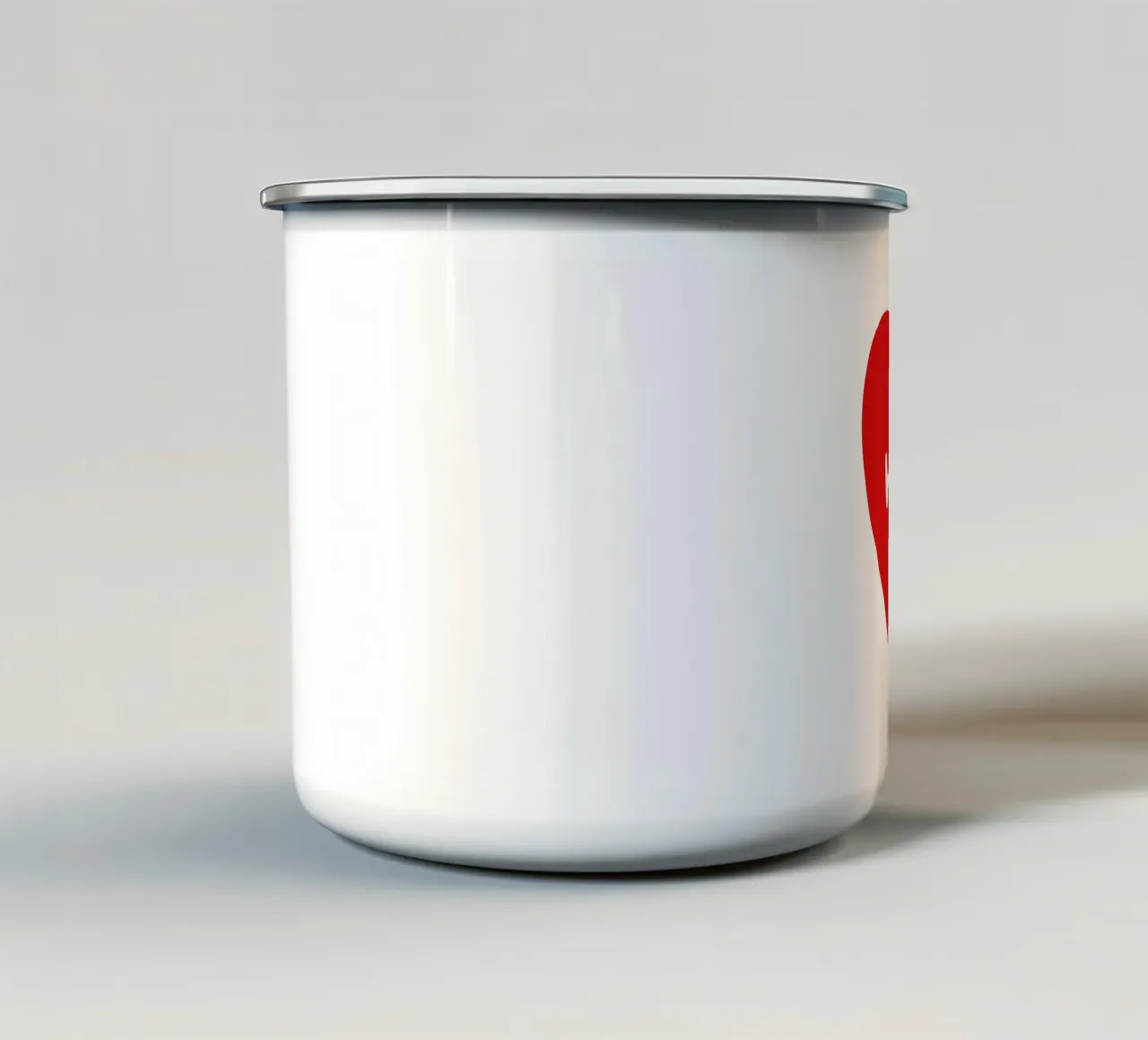 Happy Place - Dove vive il cuore tazza in smalto da QuooodZ by MooodzArt