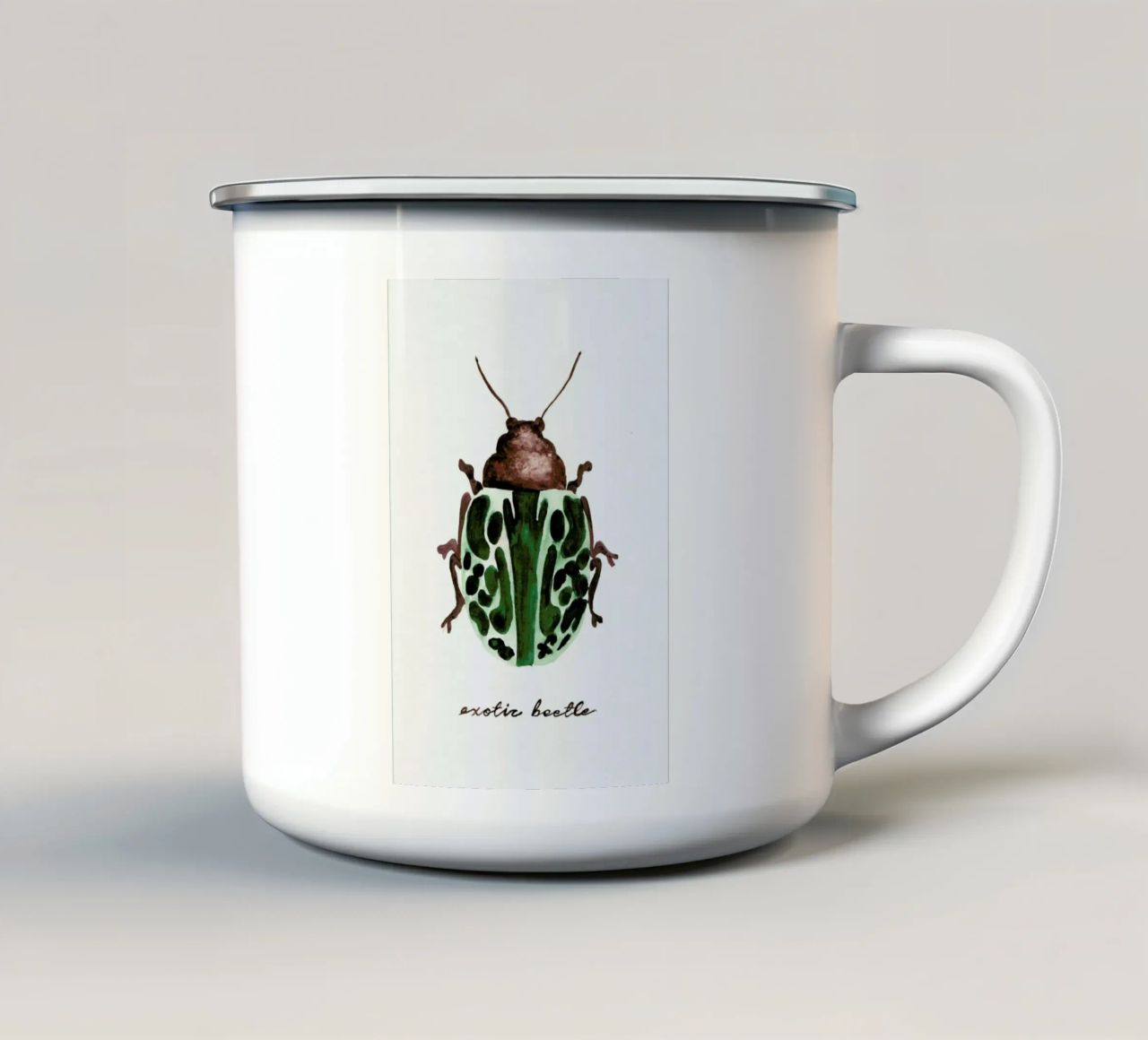 Exotic Beetle tazza in smalto da Nathys_illustration