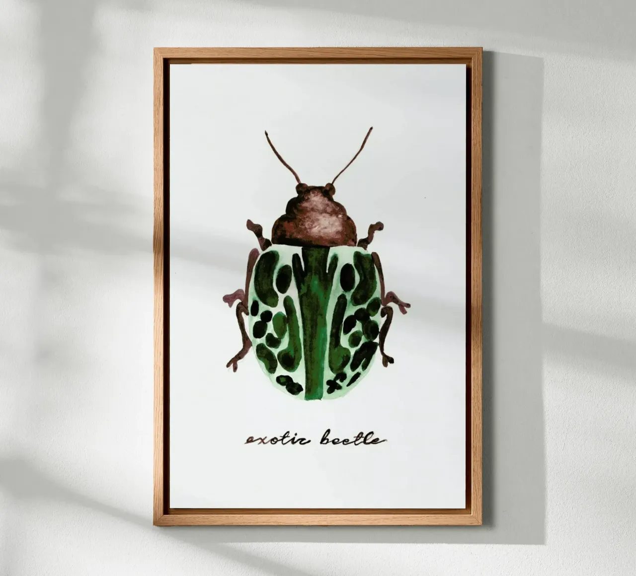 Exotic Beetle tela con Cornice a cassetta da Nathys_illustration