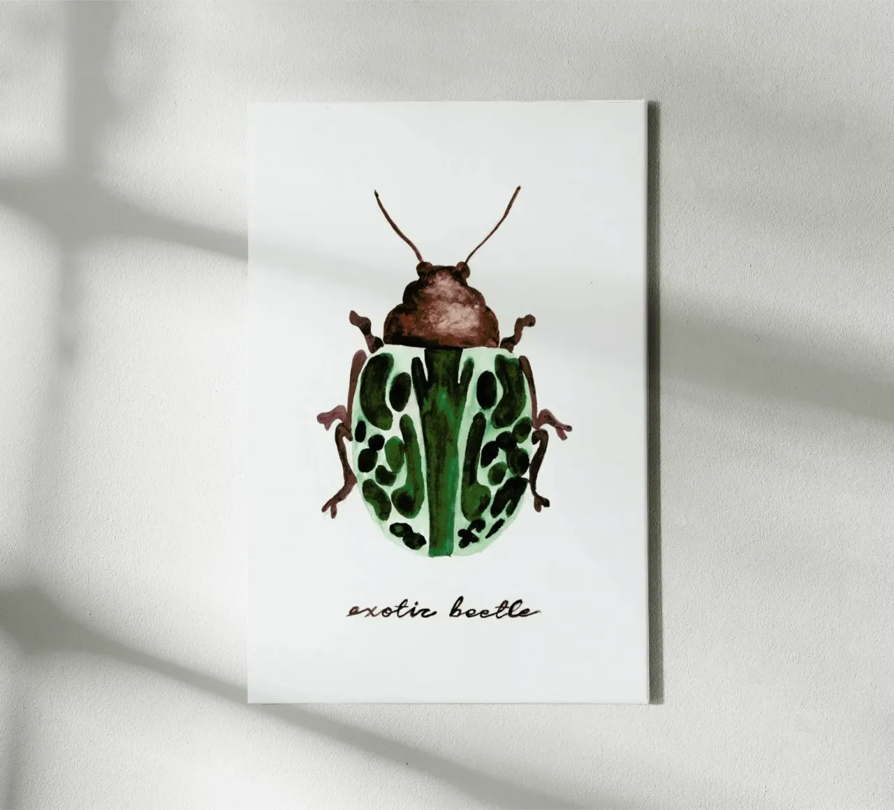 Exotic Beetle tela con Cornice a cassetta da Nathys_illustration