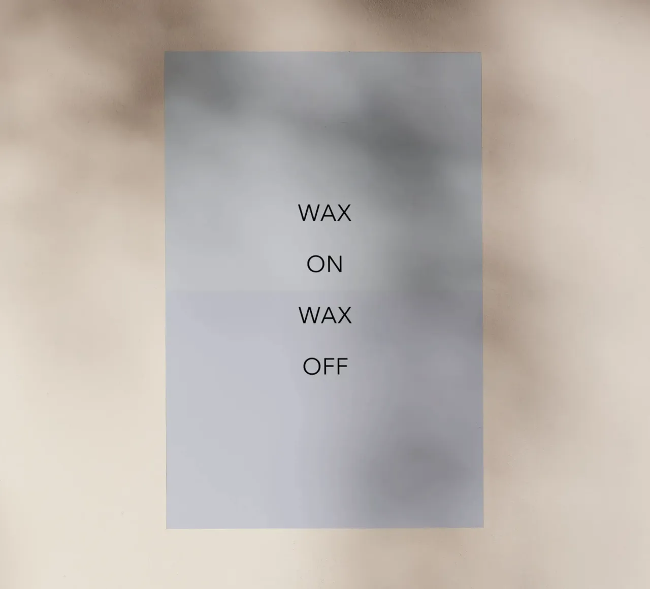 Wax on 03 pellicola backlit da Studio One