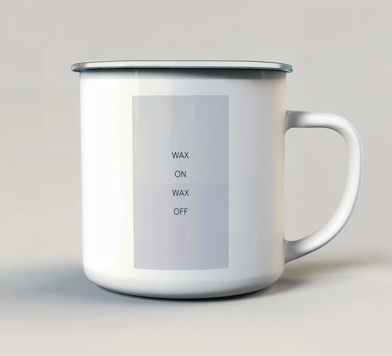 Wax on 03 tazza in smalto da Studio One