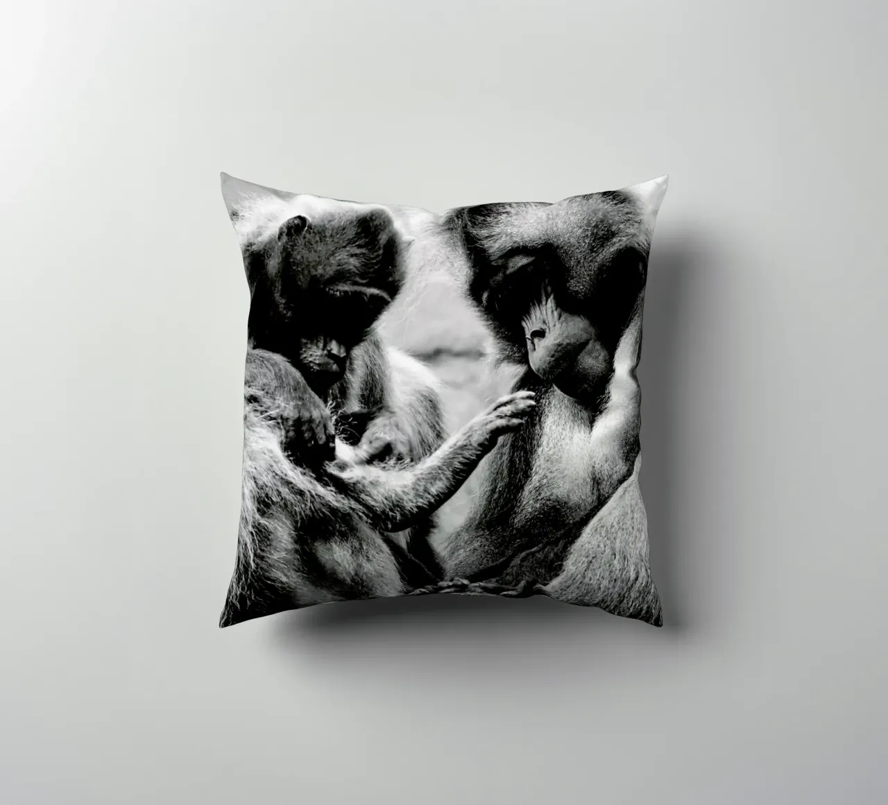 Monkey Family cuscino da Babett Schultze