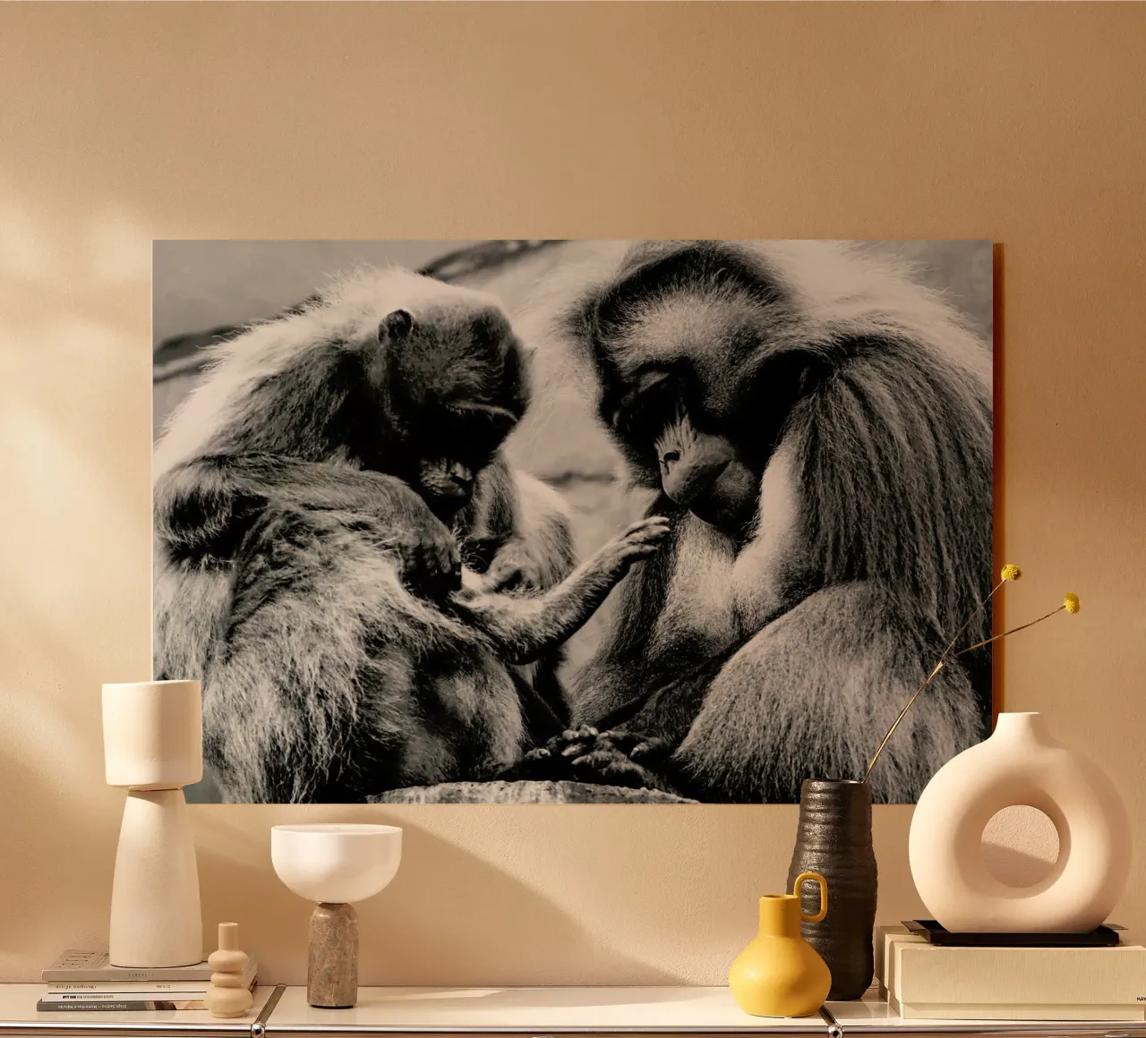 Monkey Family plexiglass da Babett Schultze