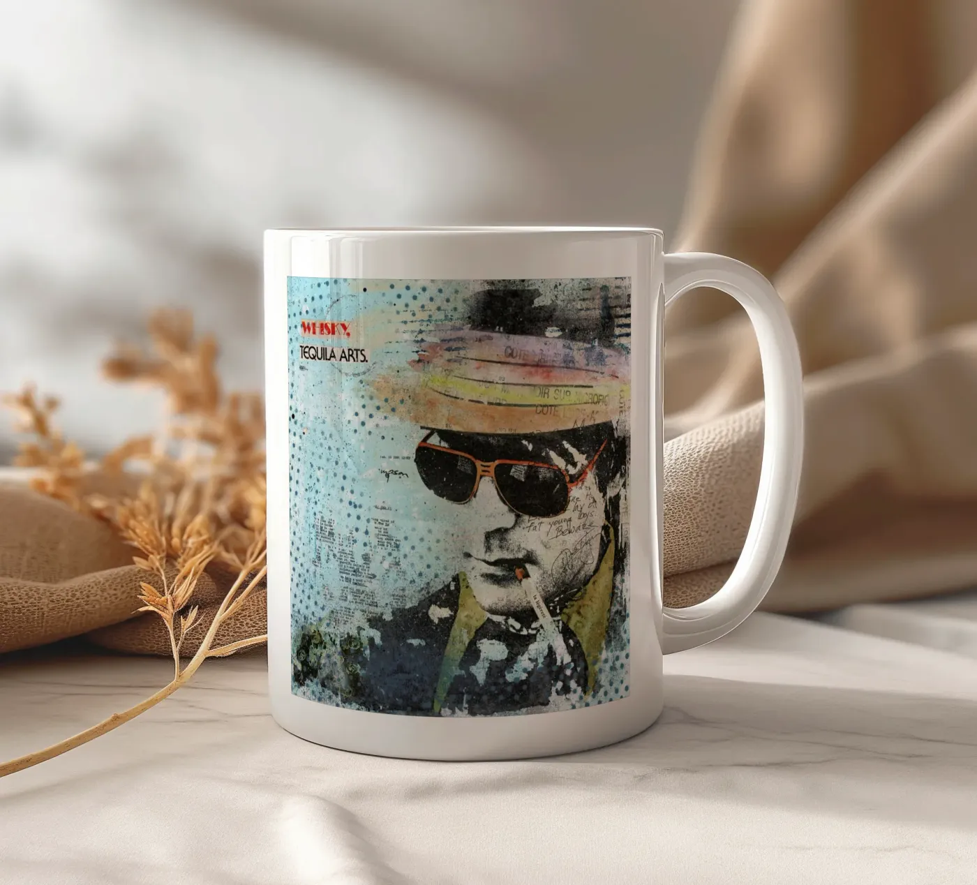 Hunter S ceramic mug by Tameo