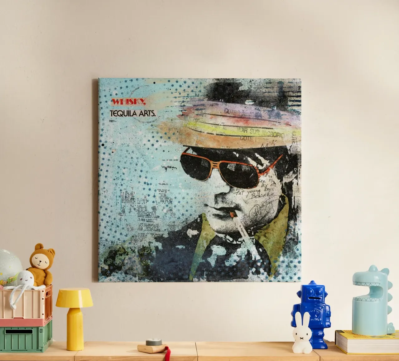 Hunter S canvas met Baklijst van Tameo