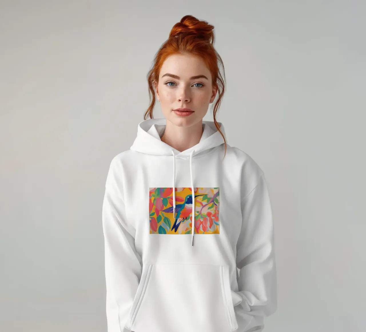 Colores alegres con Kolibri sudadera con capucha de Carinaprint