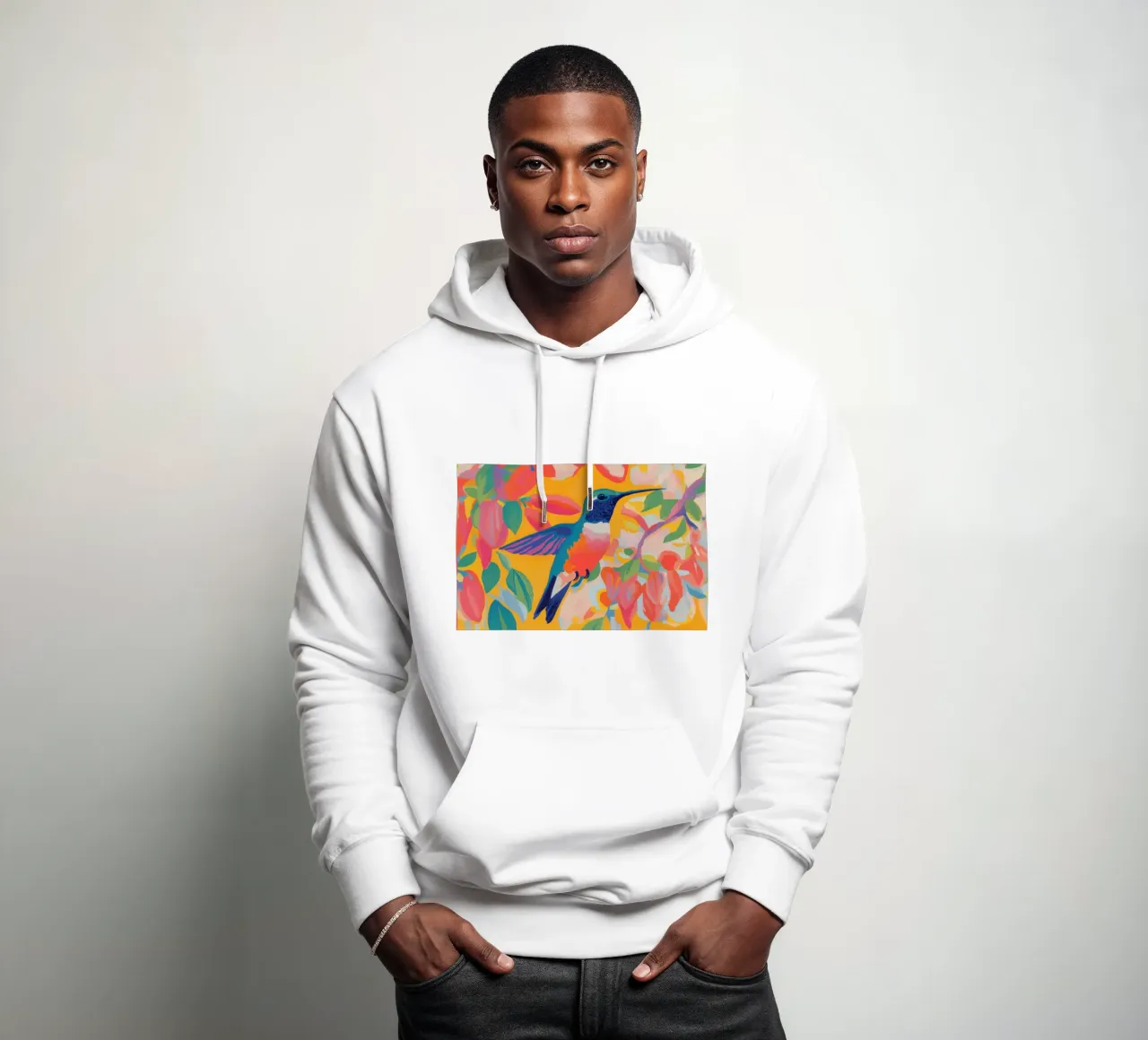 Colores alegres con Kolibri sudadera con capucha de Carinaprint