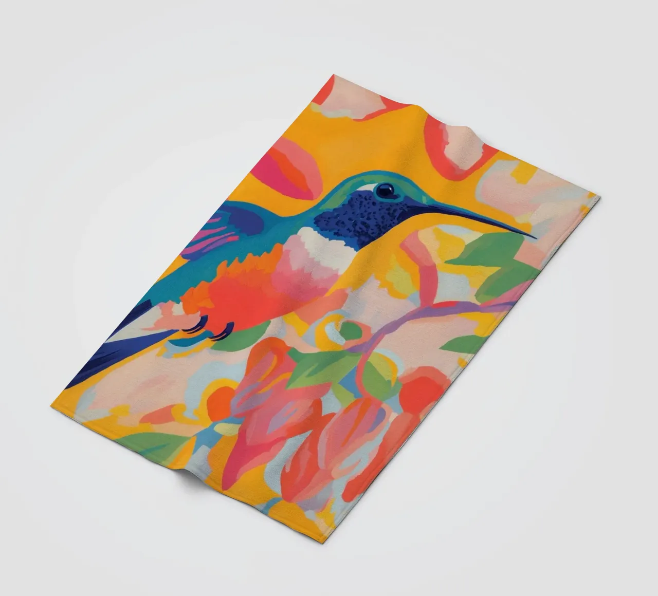 Colori felici con Kolibri coperta in pile da Carinaprint