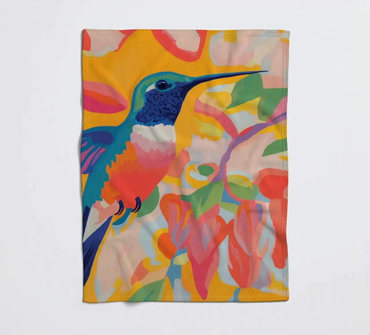 Colori felici con Kolibri coperta in pile da Carinaprint
