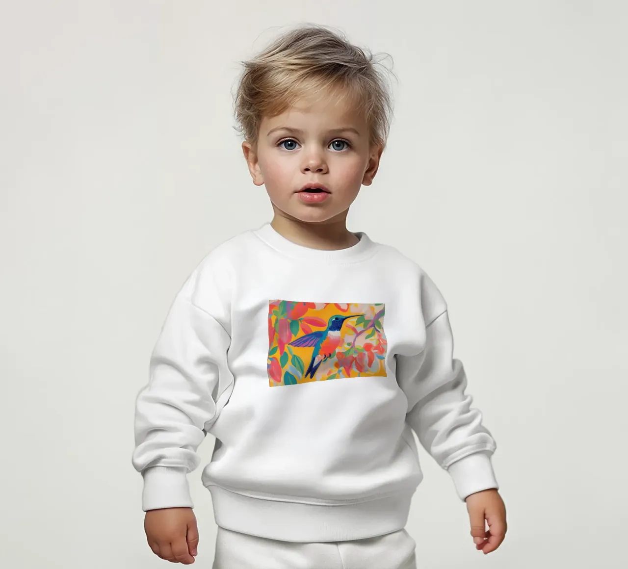 Colores alegres con Kolibri sudadera de bebé de Carinaprint