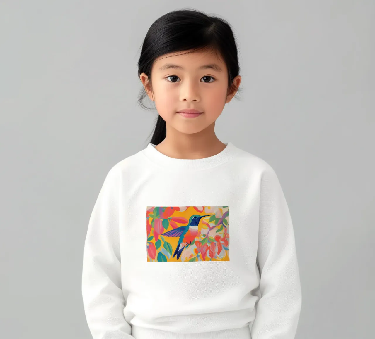 Colores alegres con Kolibri sudadera para niño de Carinaprint