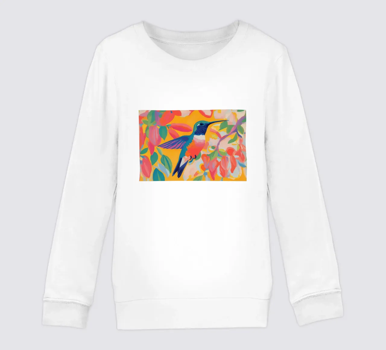 Colores alegres con Kolibri sudadera para niño de Carinaprint