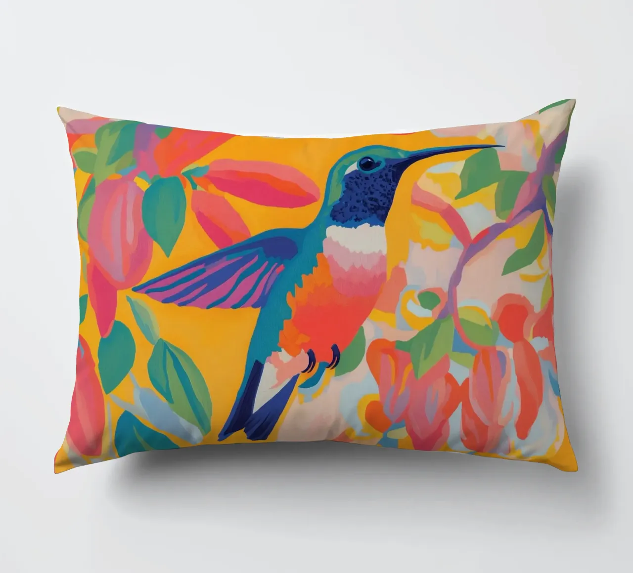 Colori felici con Kolibri cuscino da Carinaprint