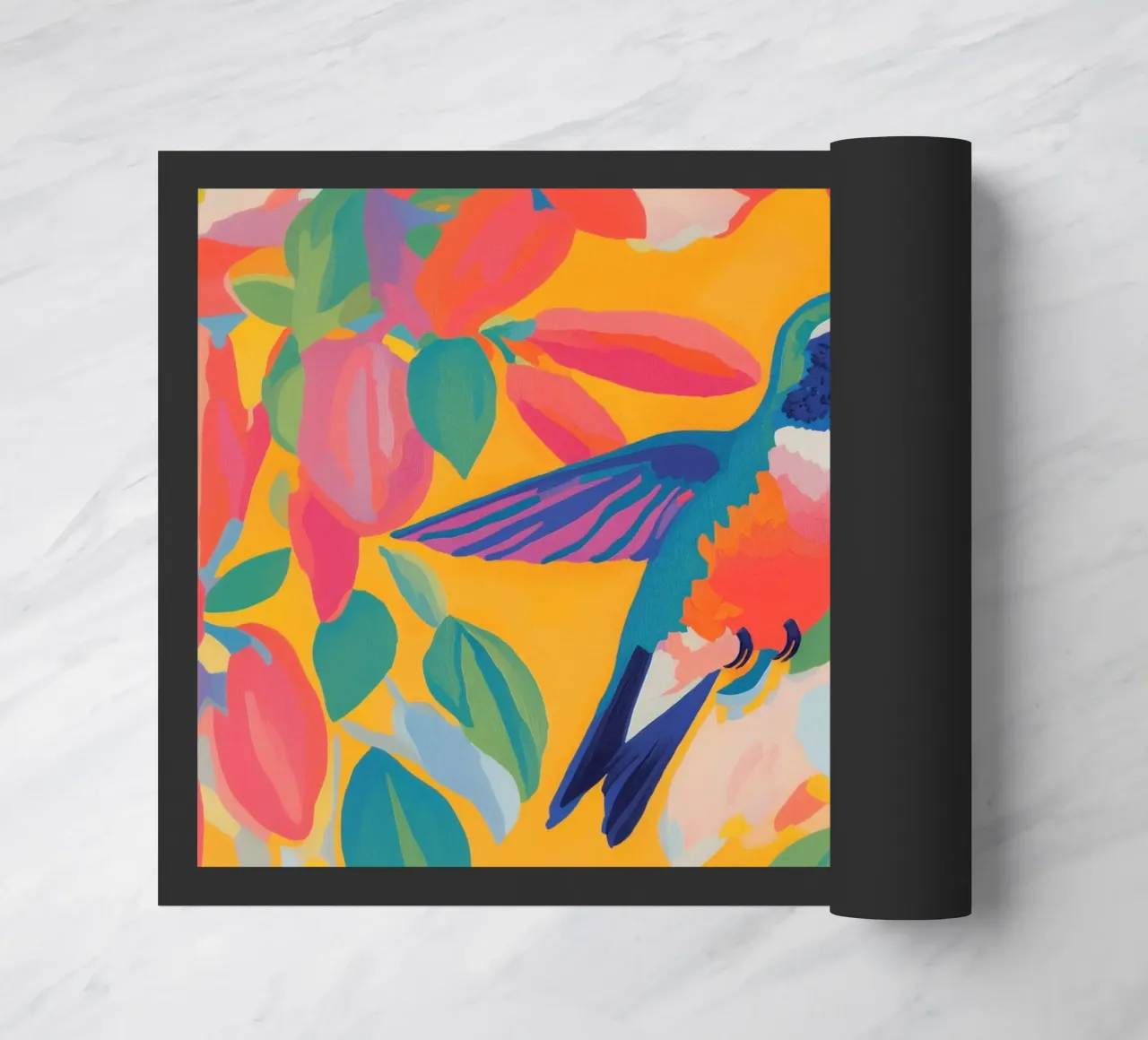 Colores alegres con Kolibri felpudo de Carinaprint