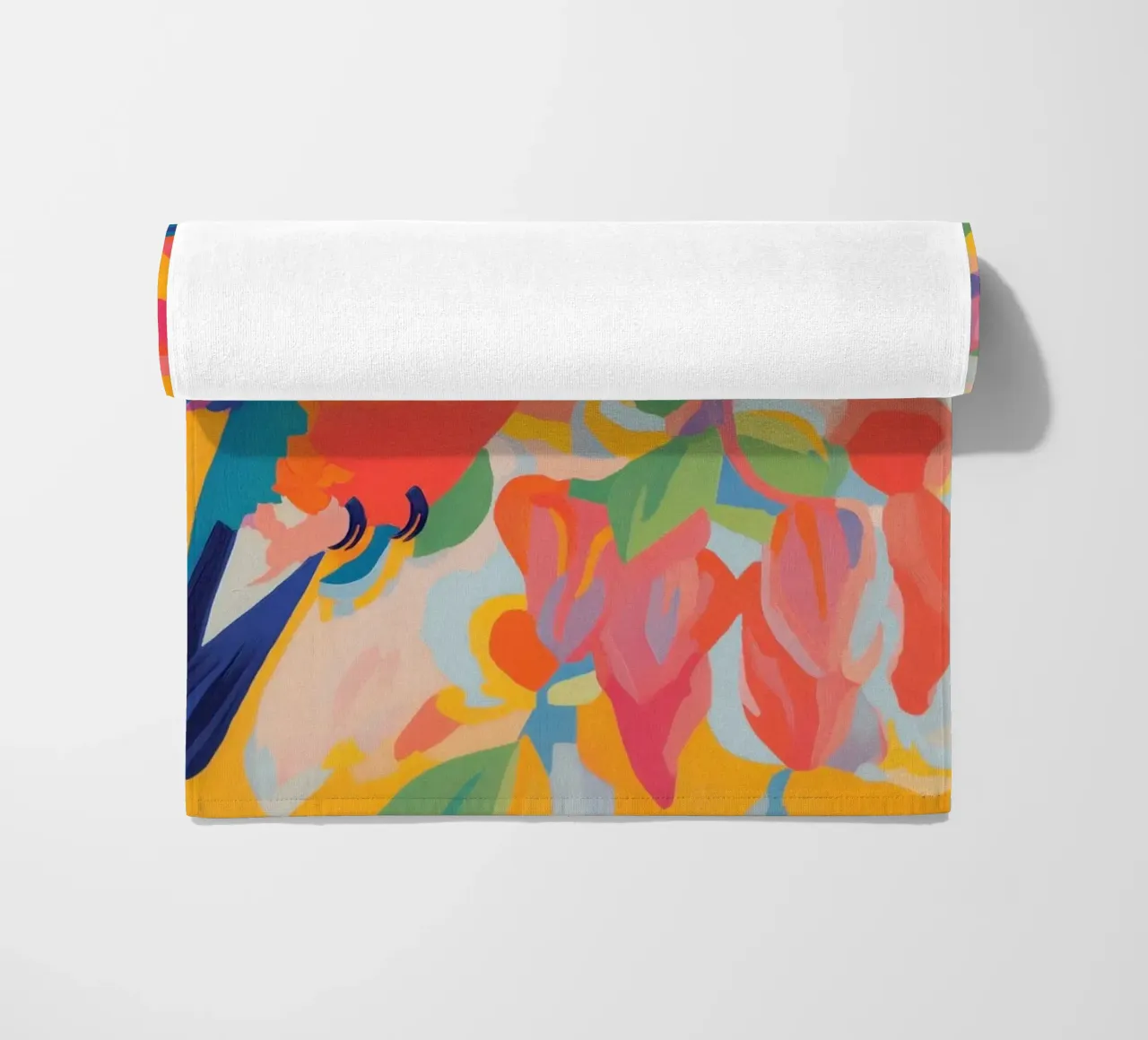 Colori felici con Kolibri telo mare da Carinaprint