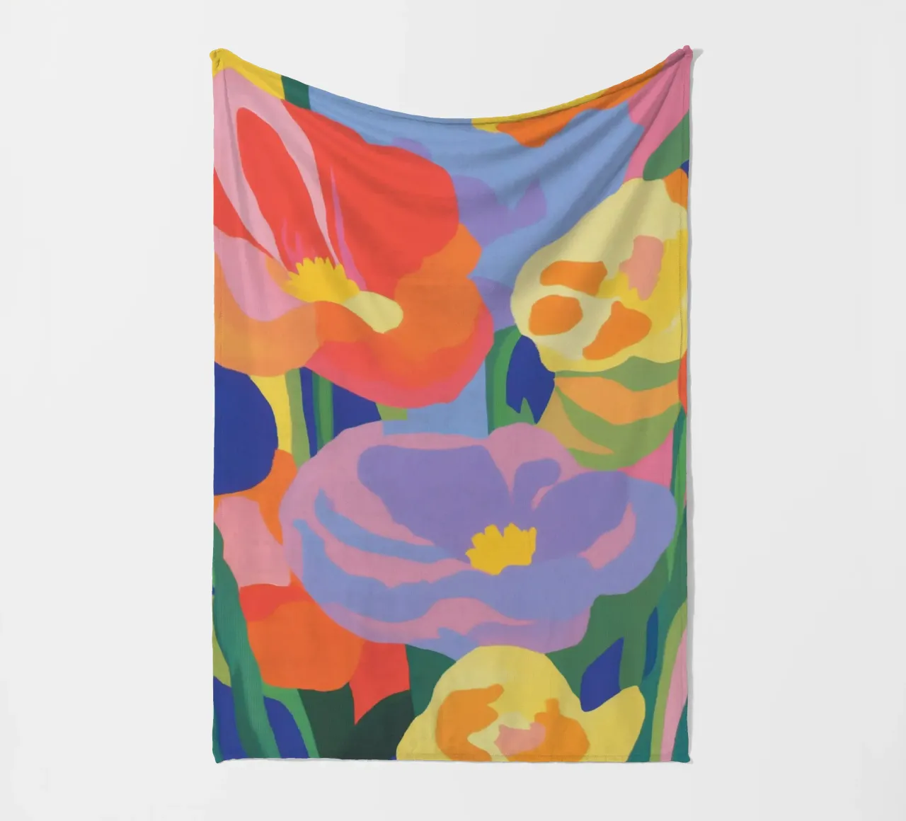Giorni di sole e fiori coperta in pile da Carinaprint