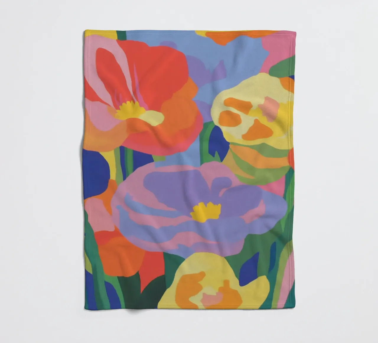 Giorni di sole e fiori coperta in pile da Carinaprint
