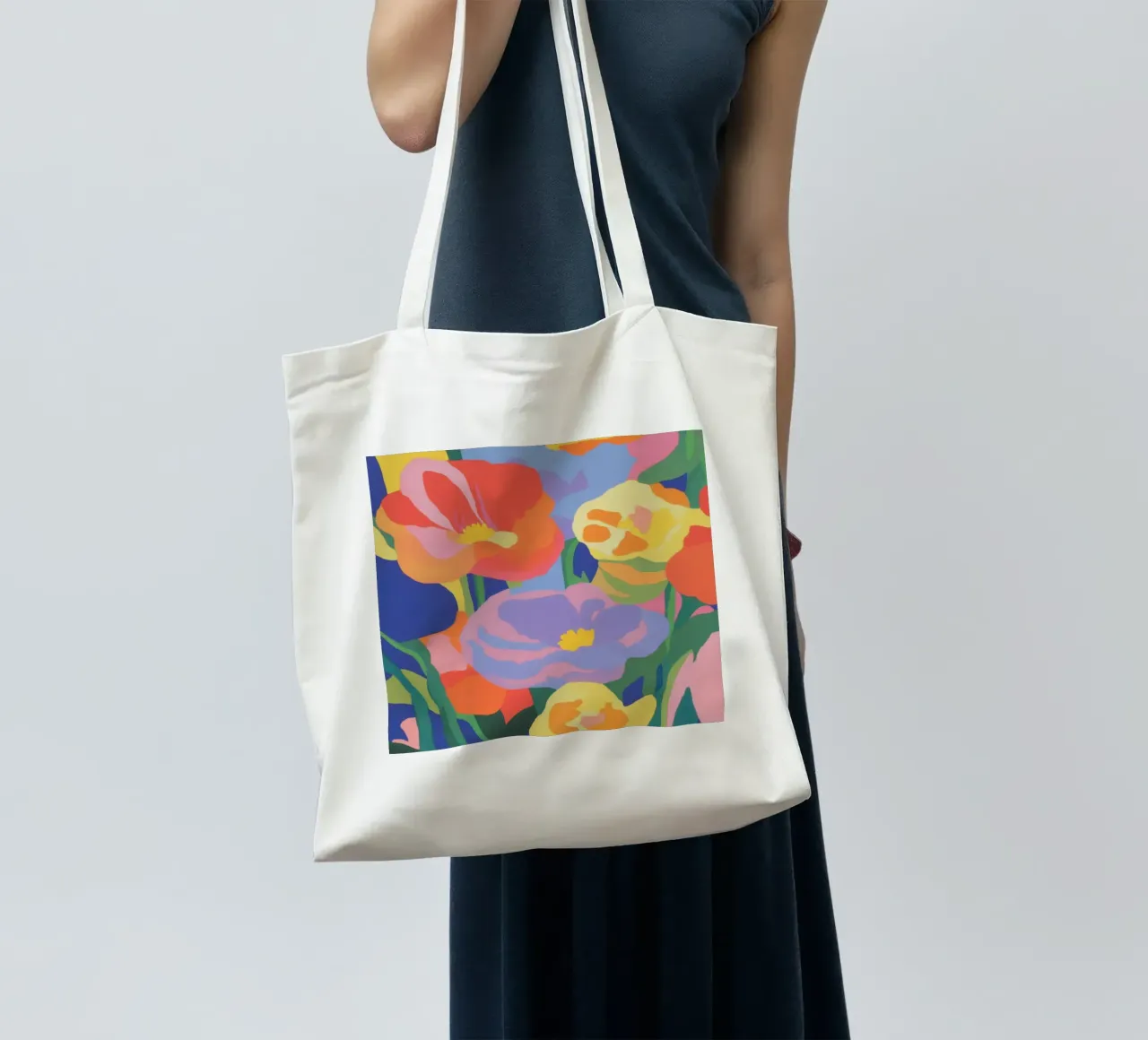 Días soleados de flores tote bag de Carinaprint