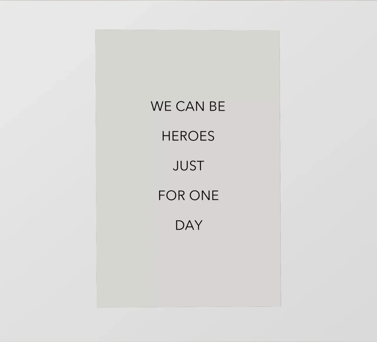 We Can Be Heroes telo in pvc da Studio One
