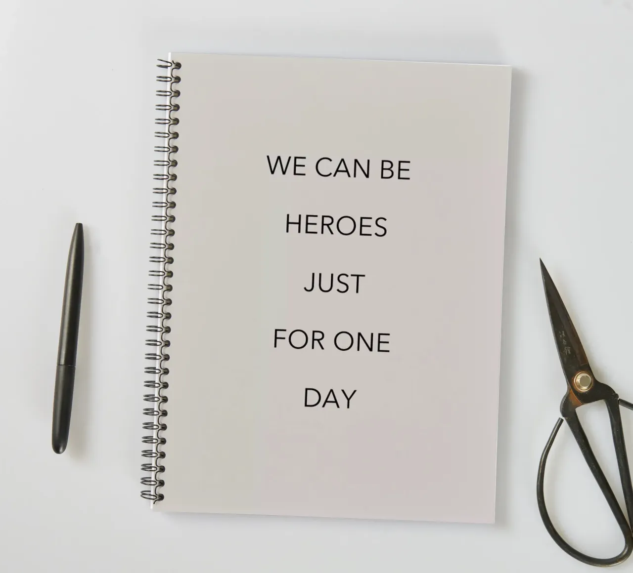 We Can Be Heroes spiral notebook by Studio One