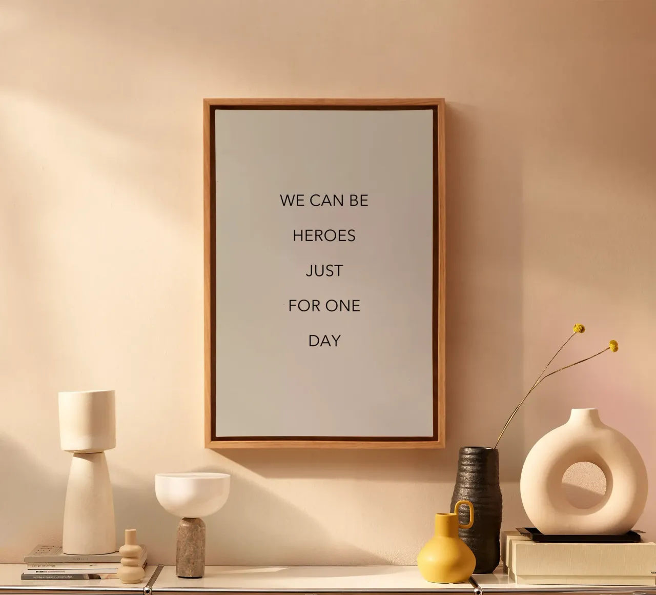 We Can Be Heroes canvas met Baklijst van Studio One